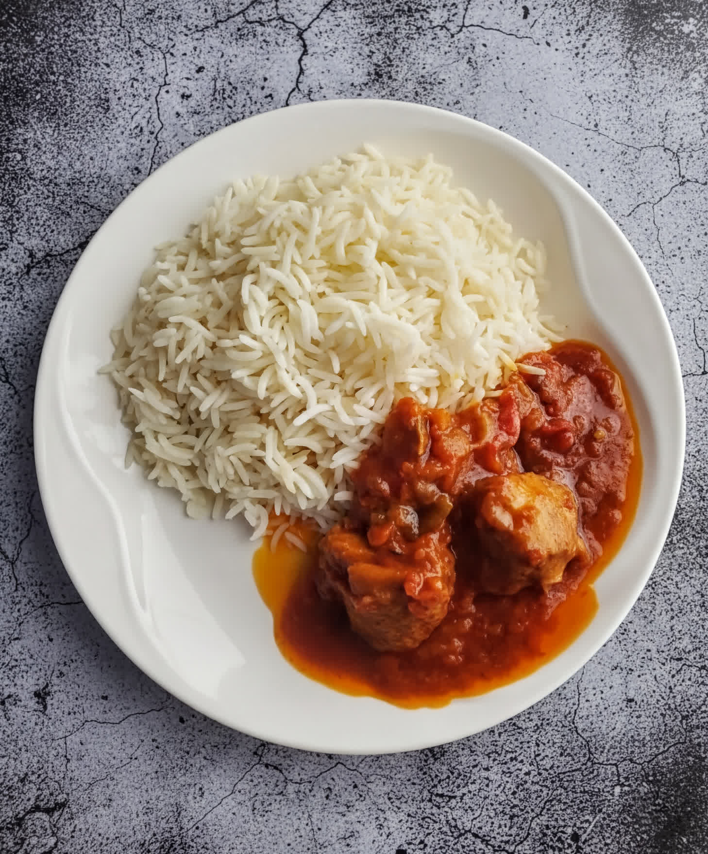 Sauce Tomate Riz Blanc